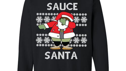 Sauce Santa sweater.