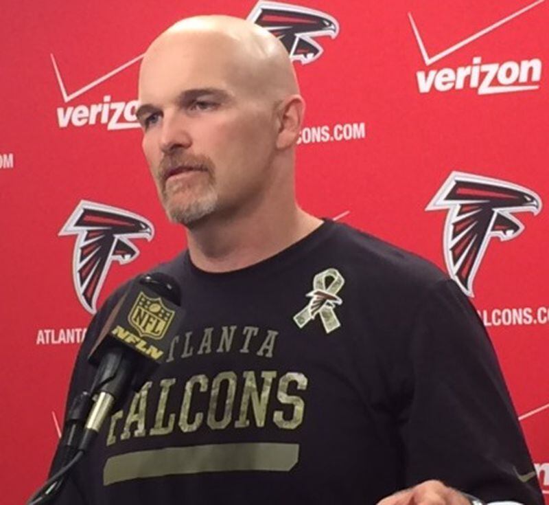 Falcons coach Dan Quinn. (D. Orlando Ledbetter/dledbetter@ajc.com)