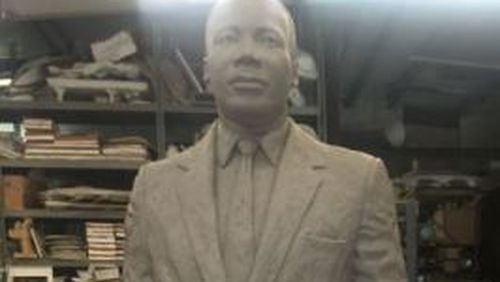 A clay modeling of the Martin Luther King Jr. statue to be placed on the state Capitol lawn in August. Courtesy Georgia Building Authority.