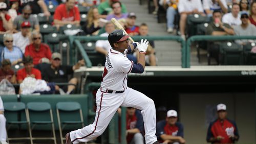 Christian Bethancourt's hitting isn't anywhere near as accomplished as his defense, but the Braves catching prospect has shown some improvement at the plate this spring.