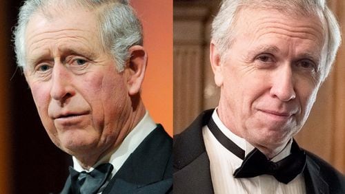 (l-r) Prince Charles and Atlanta actor Steve Coulter as Prince Charles in the new Lifetime movie "Harry & Meghan: A Royal Romance" Lifetime TV photo