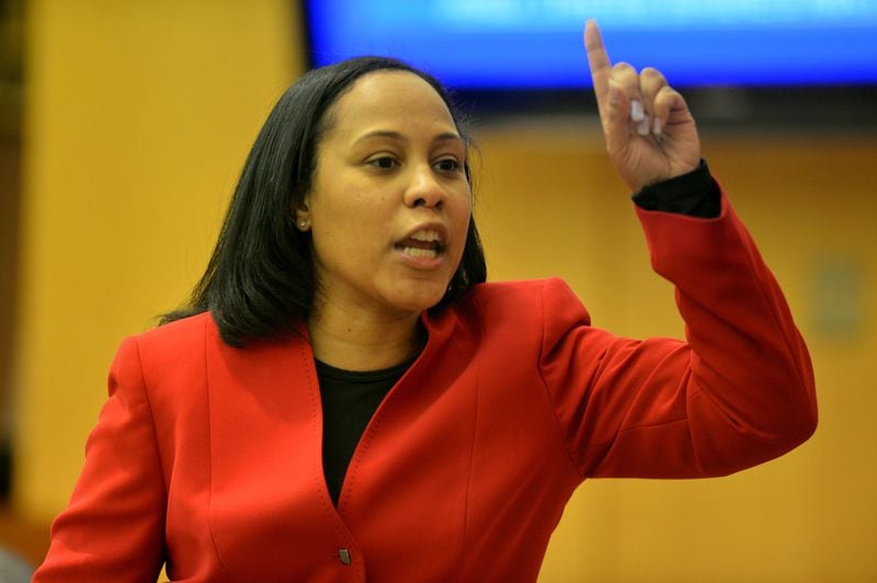 Fani Willis is running against her former boss, Fulton County District Attorney Paul Howard, to become Fulton’s next DA. (Kent Johnson/ AJC 2015 file photo)