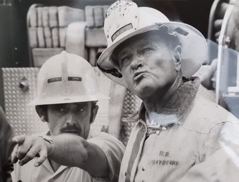 Future Atlanta Fire Chief R.B. Sprayberry in 1974. He was the last surviving Atlanta firefighter who fought the deadly Winecoff fire in 1974. (credit: Sprayberry family photo)