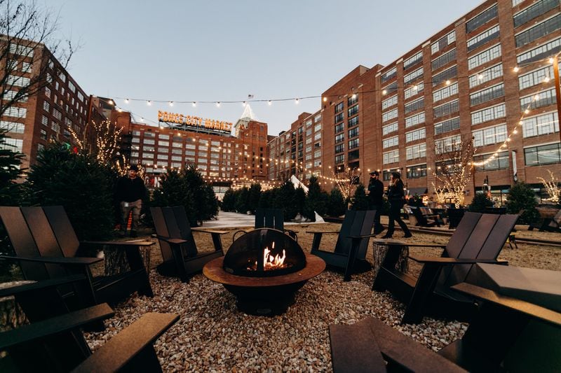 In addition to hosting Santa and the Grinch, Ponce City Market will have numerous other winter events, including ice skating. Contributed by Jamestown