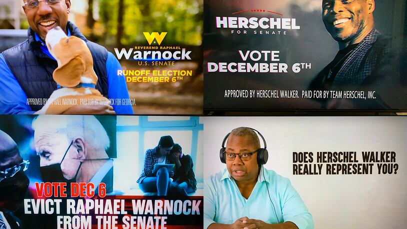 These are a sampling of runoff ads that have run on WSB-TV.