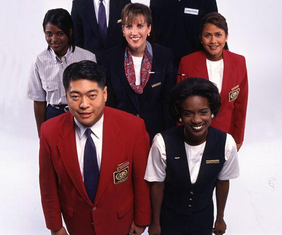 Delta uniforms through years