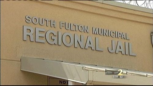 The entrance to the South Fulton Regional Municipal Jail. (AJC file)