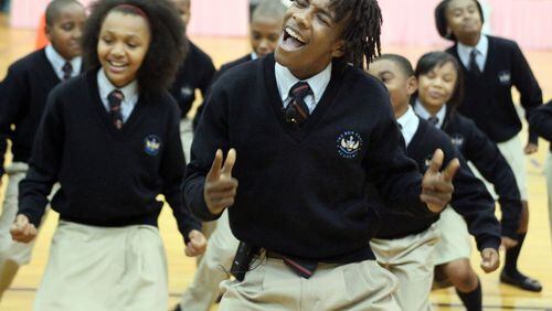 Ron Clark Academy students perform at an Alpha Kappa Alpha sorority youth summit in 2015.
