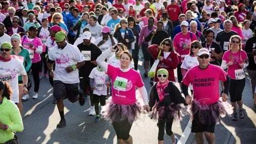 Komen Atlanta’s 26th Annual Race for the Cure was held May 7, 2016. More than 8,000 people participated. The race is being postponed this year due to the I-85 bridge collapse.
