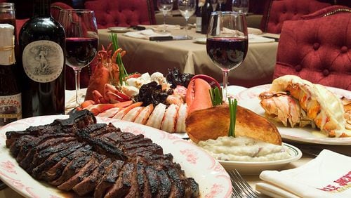 Steak, lobster and other dishes at Uncle Jack's Meat House