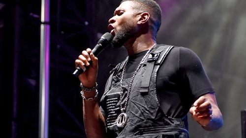 \Usher performs at One Musicfest in 2019. The Atlanta singer kicks off a Las Vegas residency in summer 2021.  RYON HORNE/RHORNE@AJC.COM