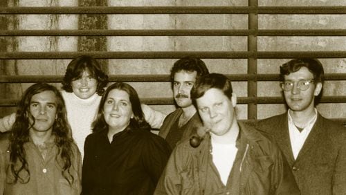 Squalls in the 1980s: Ken Starratt (from left), Mig Little Hayes, Diana Torell, Mark Cooper Smith, “Big Al” Walsh, Bob Hay.
