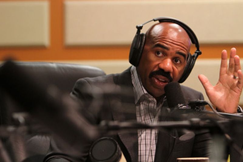  Mar. 14, 2012-Atlanta-Steve Harvey's syndicated radio show is heard on 80 stations nationwide.Vino Wong vwong@ajc.com