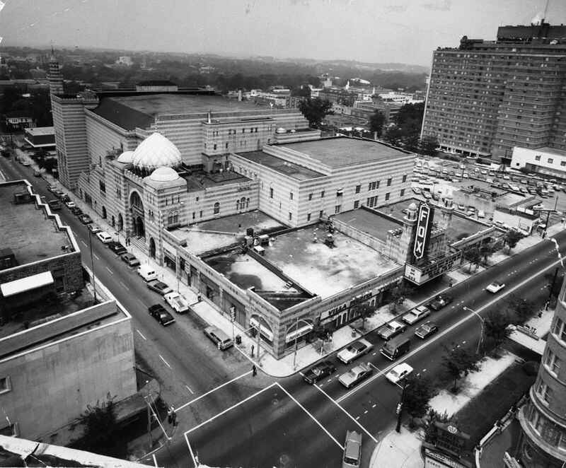 Overview of the Fox Theatre on Peachtree Street in Atlanta, GA. (Charles Pugh Jr. / AJC staff) 1977