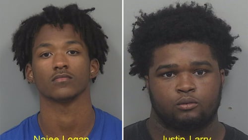 Najee Logan and Justin Larry were arrested on Dec. 5.
