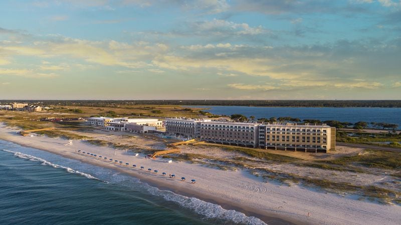 This environmentally friendly lodge in Gulf Shores is part of the state park on the shores of the Gulf of Mexico. 
Courtesy of The Lodge at Gulf State Park