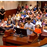 Rising high school senior Damian Galvan addressed the Forsyth County school board last week to defend diversity, equity and inclusion efforts, now under fire by some conservative community members.