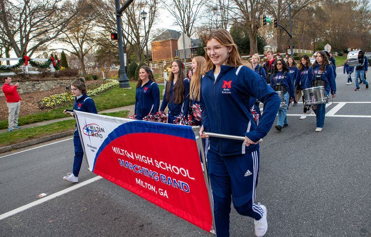 Milton High School football champs parade and celebration
