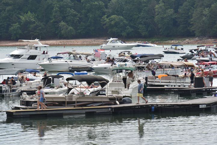 Scenes at Lake Lanier on Memorial Day weekend