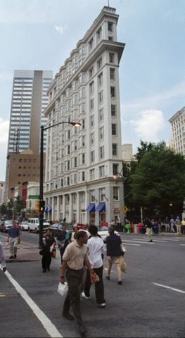 Atlanta's Flatiron Building over the years