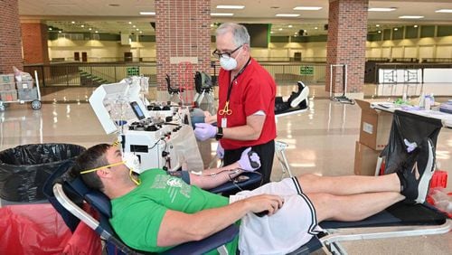 A blood drive is scheduled for Tuesday-Thursday, May 19-21, in the gymnasium of the East Roswell Recreation Center. AJC FILE