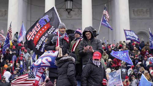 Protesters storm the U.S. Capitol and halt a joint session of the 117th Congress on Jan. 6,. (Kent Nishimura/Los Angeles Times/TNS)