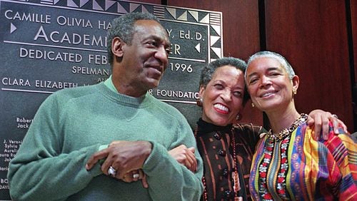 In 1996, Bill Cosby, Johnnetta Cole, the then-President of Spelman, and Camille Cosby shared a moment after the unveiling of the plaque honoring Cosby's contribution to build the Cosby Academic Center at Spelman. In September, Cosby was sentenced to three to 10 years in prison for sexually assaulting a woman in his home.