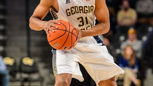 Former Georgia Tech walk-on forward was among Yellow Jackets athletes to graduate at the end of the spring semester. Peek earned his degree from the school of public policy. (GT Athletics/DANNY KARNIK)