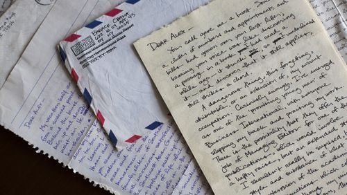 These are some of the letters Barack Obama wrote to a girlfriend as a college student. The letters are part of a special collection at Emory University. PHOTO CONTRIBUTED
