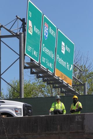 I-85 repair work April 7, 2017