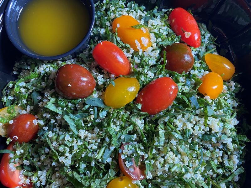 Zafron’s Quinoa Chopped Kale salad with tomatoes, mint, and EVOO citrus dressing.
Bob Townsend for the Atlanta Journal-Constitution.