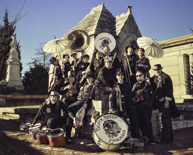 New Orleans-style brass band, Black Sheep Ensemble, performs at Mardi Gras at Live at the Battery on March 2. Contributed by Black Sheep Ensemble