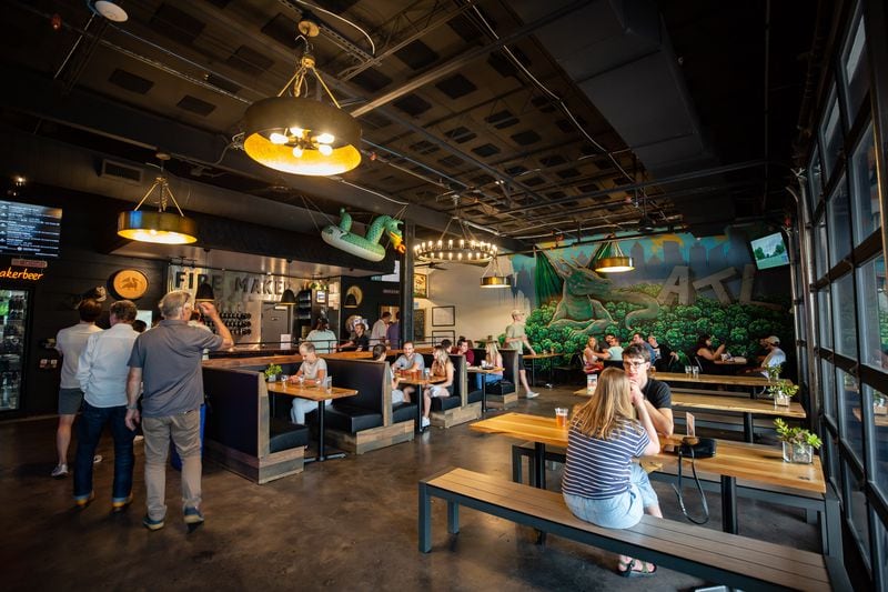 Fire Maker Brewery is a 20-barrel brewhouse, with a 2.5-barrel pilot system, featuring a cozy taproom, a covered patio and a beer garden.
Courtesy of Ryan Fleisher