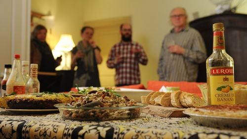 In the spirit of "waste not," Ligaya Figueras hosted a "use it up" dinner party where guests brought dishes made with food products they were trying to use up. (Beckystein.com)