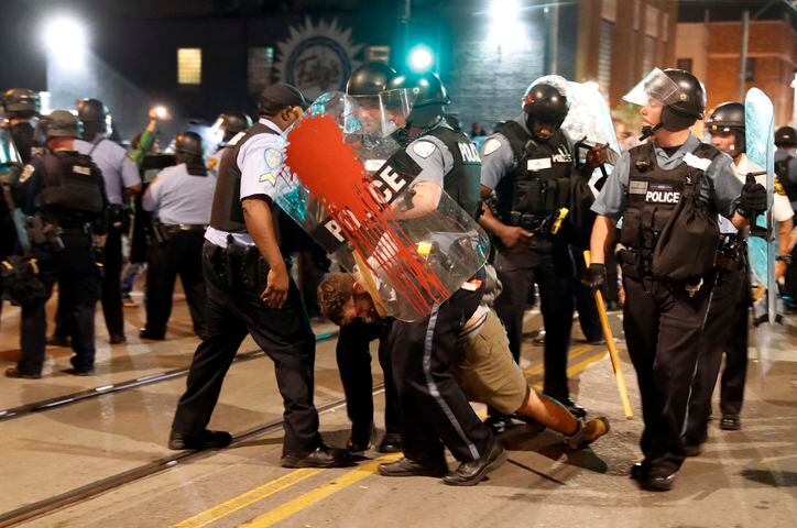 Photos: Dozens arrested as St. Louis readies for more protests