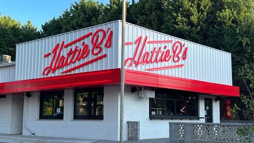 The exterior of the new Hattie B's in West Midtown.