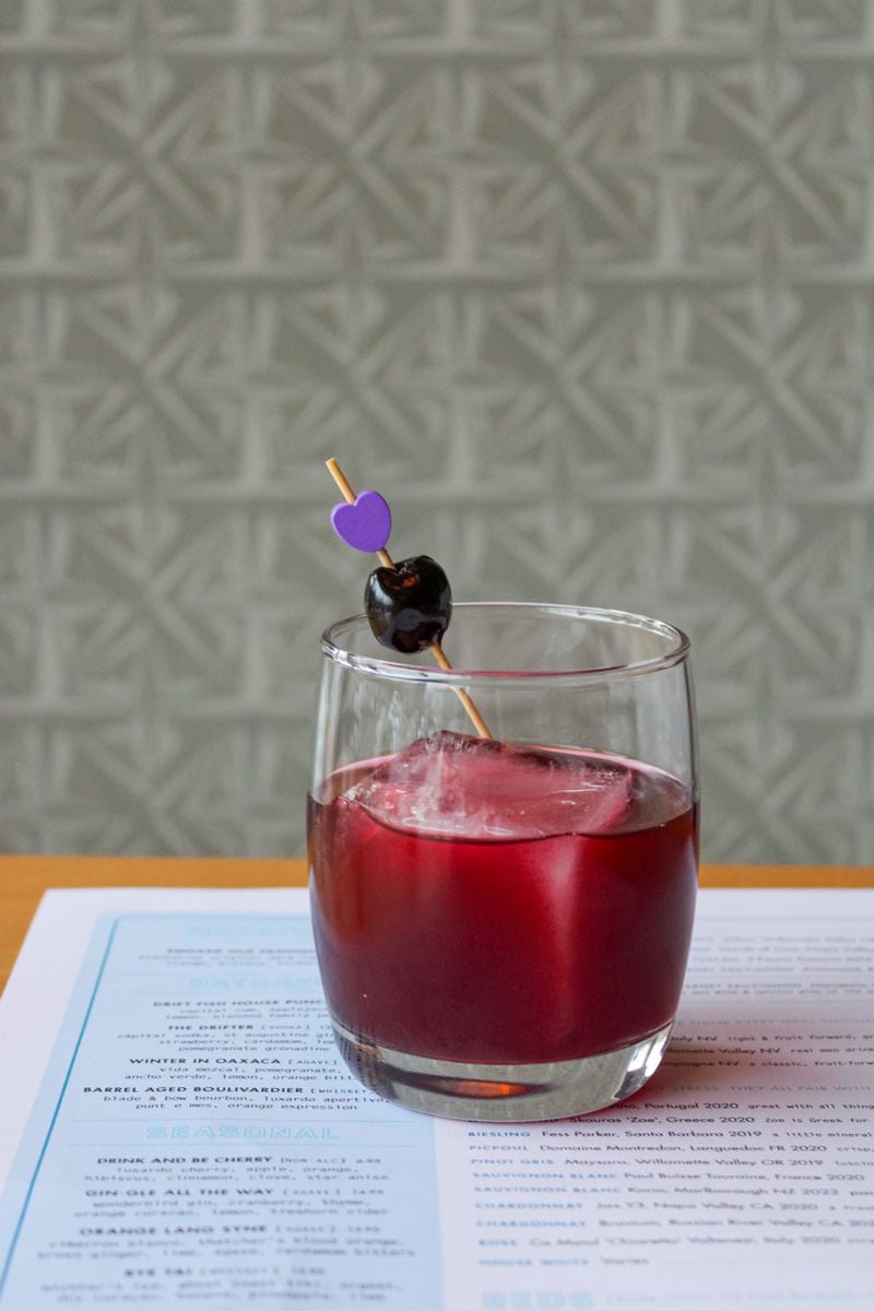 Drink and be Berry at Drift Fish House & Oyster Bar is a refreshing blend of juices and baking spices. / Courtesy of Drift Fish House & Oyster Bar