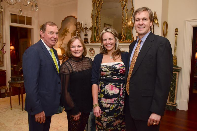 Shepherd Center gala co-chairs Bill and Cindy Fowler with Julie and Bo Heiner at the patron and sponsor party. Photo: Jim Fitts