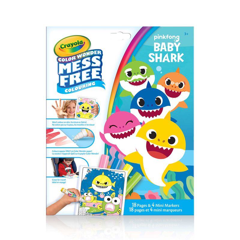 Make play time mess-free with a Baby Shark-themed coloring book and markers that only work with the book—not clothes or any other surface.
Courtesy of Crayola