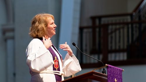 The North Georgia Conference of the United Methodist Church is at odds with Mt. Bethel United Methodist Church. Here is Bishop Sue Haupert-Johnson