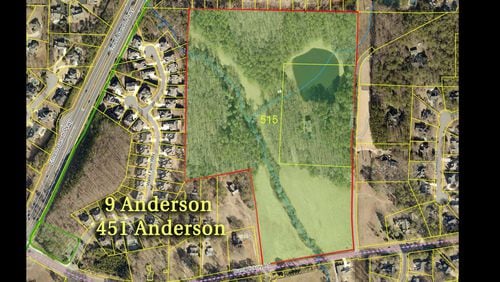 Cobb County has bought 133 acres of greenspace over the past year, most recently on Anderson Road in West Cobb. (Courtesy of Cobb County)