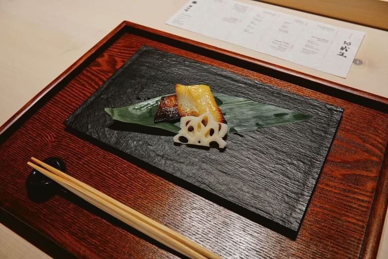 A dish from a recent omakase menu at Hayakawa. / Photo courtesy of Hayakawa