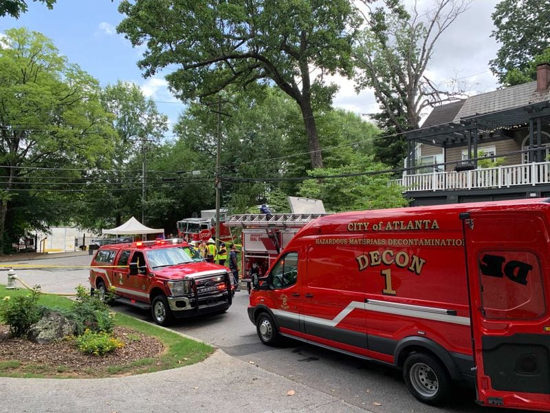 Atlanta Fire Rescue's hazmat unit was at the scene Thursday afternoon.