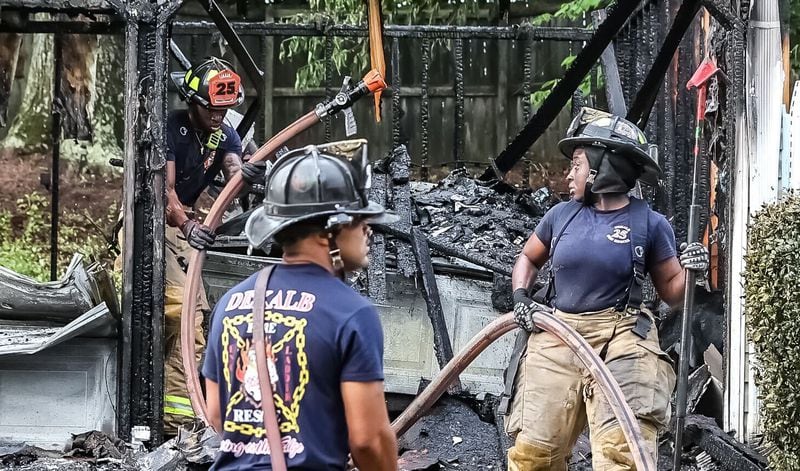 “The car was in the garage. You know, after COVID, everybody stocked up on this and that, cleaning products and things of that nature. So there was a lot of that in there,” Washington said.

Investigators are still working to determine the cause of the fire.