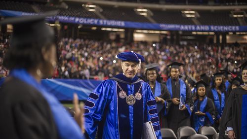 Georgia State University has had to move it’s graduation from the Georgia Dome because the building is being closed and will be demolished.
