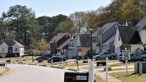 A federal audit released Friday said that slow response by HomeSafe Georgia, a program to stave off foreclosure during the mortgage crisis, helped contribute to the housing market’s slow recovery. In Clayton County, where these homes are located, some 30 percent of mortgages remain underwater. HYOSUB SHIN / HSHIN@AJC.COM