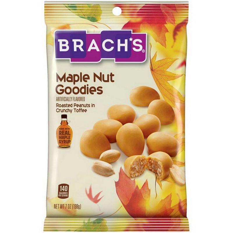 Billed as a peanut filling in crunchy toffee with a real maple coating, Brach’s Maple Nut Goodies were discontinued earlier this year.