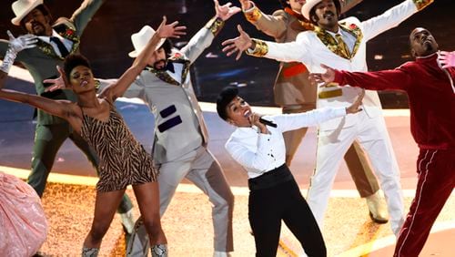 Janelle Monae, seen here performing at the Academy Awards in February, is among the sponsors of Wondalunch, a program to give meals to needy families in Atlanta. (AP Photo/Chris Pizzello)