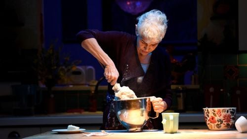 Mary Lynn Owen appears in her one-woman play, “Knead,” which is about more than baking bread. CONTRIBUTED BY GREG MOONEY