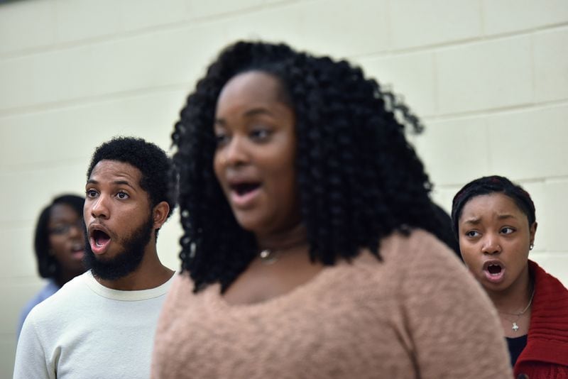 Students during a choral rehearsal at Claflin University. Isaiah McGee, director of choral music at Claflin and the dean of the school of humanities and social sciences says, âMost schools have marching bands and football. We have the choir, which has been a major component of the school since the late 1800s.â (ÂHYOSUB SHIN / HSHIN@AJC.COM)